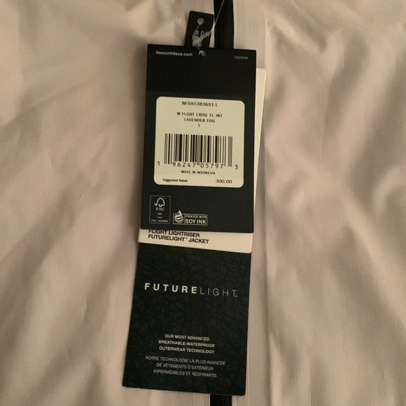 THE NORTH FACE FLIGHTS LIGHTRISER FUTURELIGHT JACKET LAVANDER FOG brand new - Picture 4 of 12